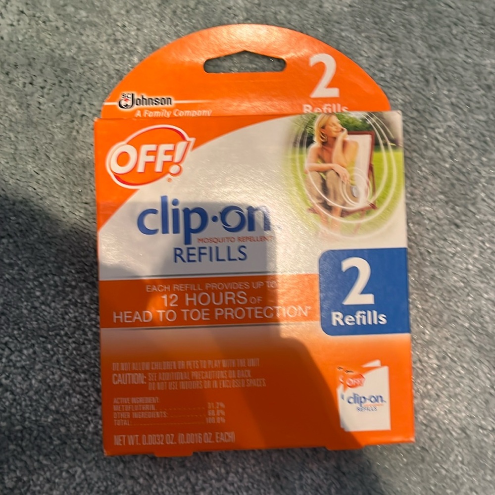 Off! Clip-On Mosquito Repellent Refills, 4 Boxes x 2 Refills = 8 Total